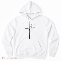 Simple Faith Cross In Portuguese Camiseta Fe Hoodie thumb 0