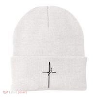 Simple Faith Cross In Portuguese Camiseta Fe Beanie thumb 0