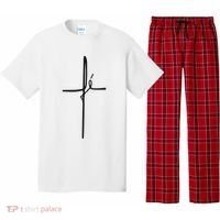 Simple Faith Cross In Portuguese Camiseta Fe Pajama Set thumb 0