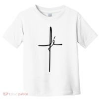 Simple Faith Cross In Portuguese Camiseta Fe Toddler T-Shirt thumb 0