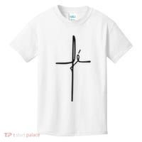 Simple Faith Cross In Portuguese Camiseta Fe Kids T-Shirt thumb 0