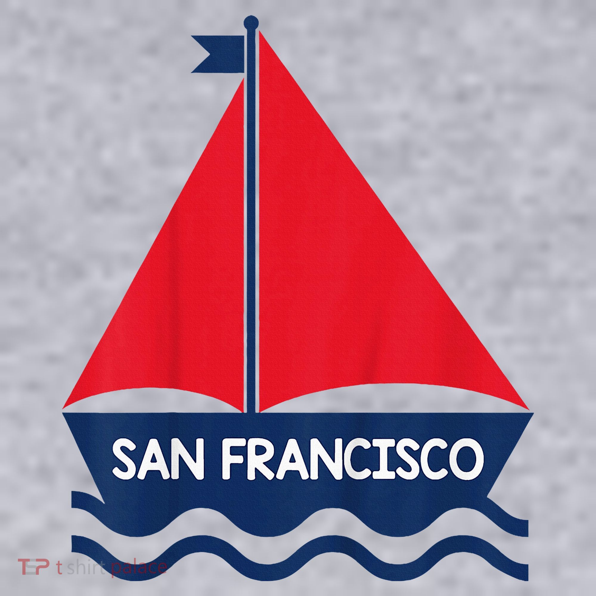 San Francisco California Sailing Boat Souvenir Women's Sweatshirt