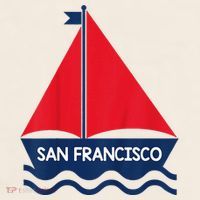San Francisco California Sailing Boat Souvenir Garment-Dyed Women's Muscle Tee thumb 6
