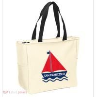 San Francisco California Sailing Boat Souvenir Tote Bag thumb 2