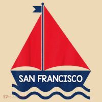 San Francisco California Sailing Boat Souvenir Tote Bag thumb 4
