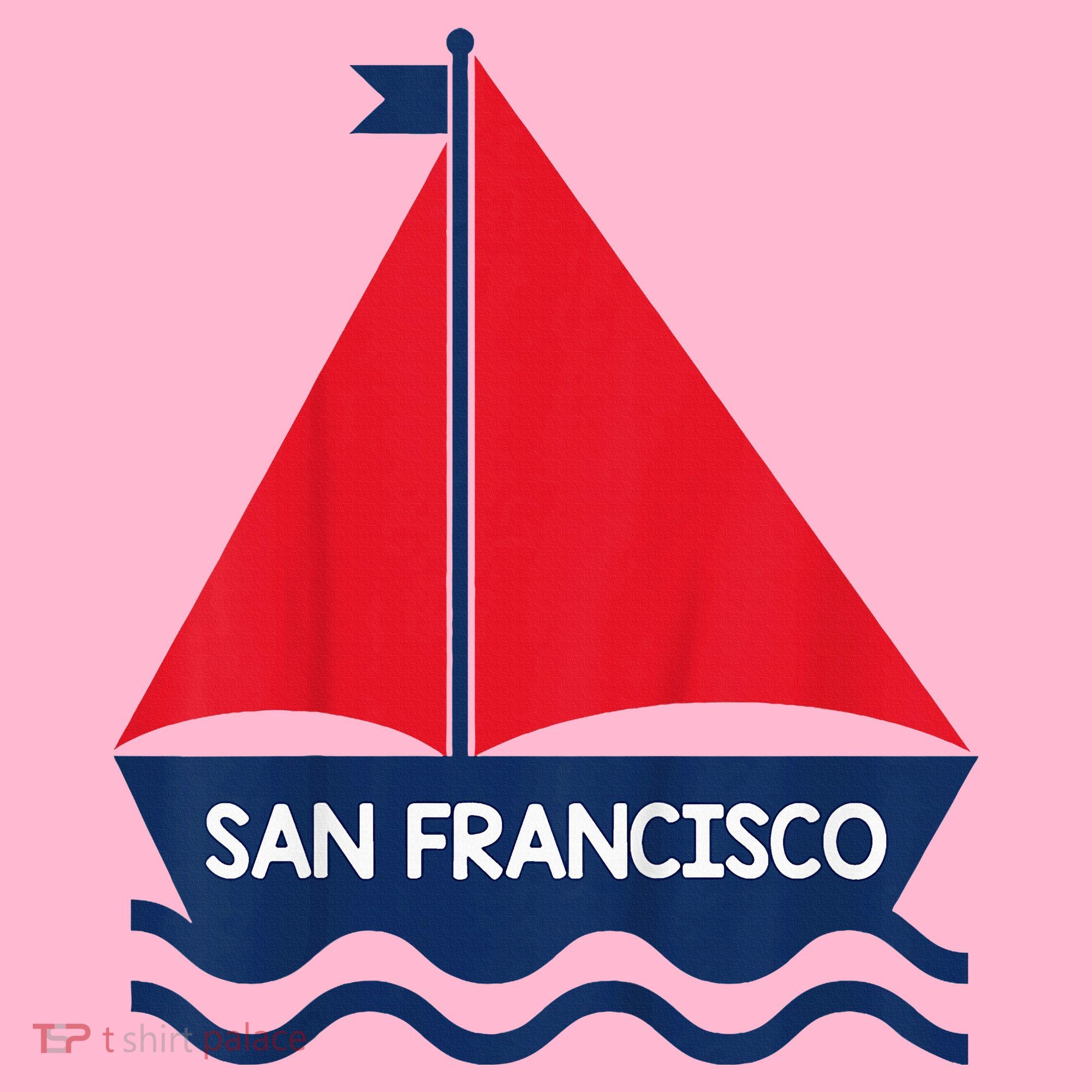San Francisco California Sailing Boat Souvenir Coaster