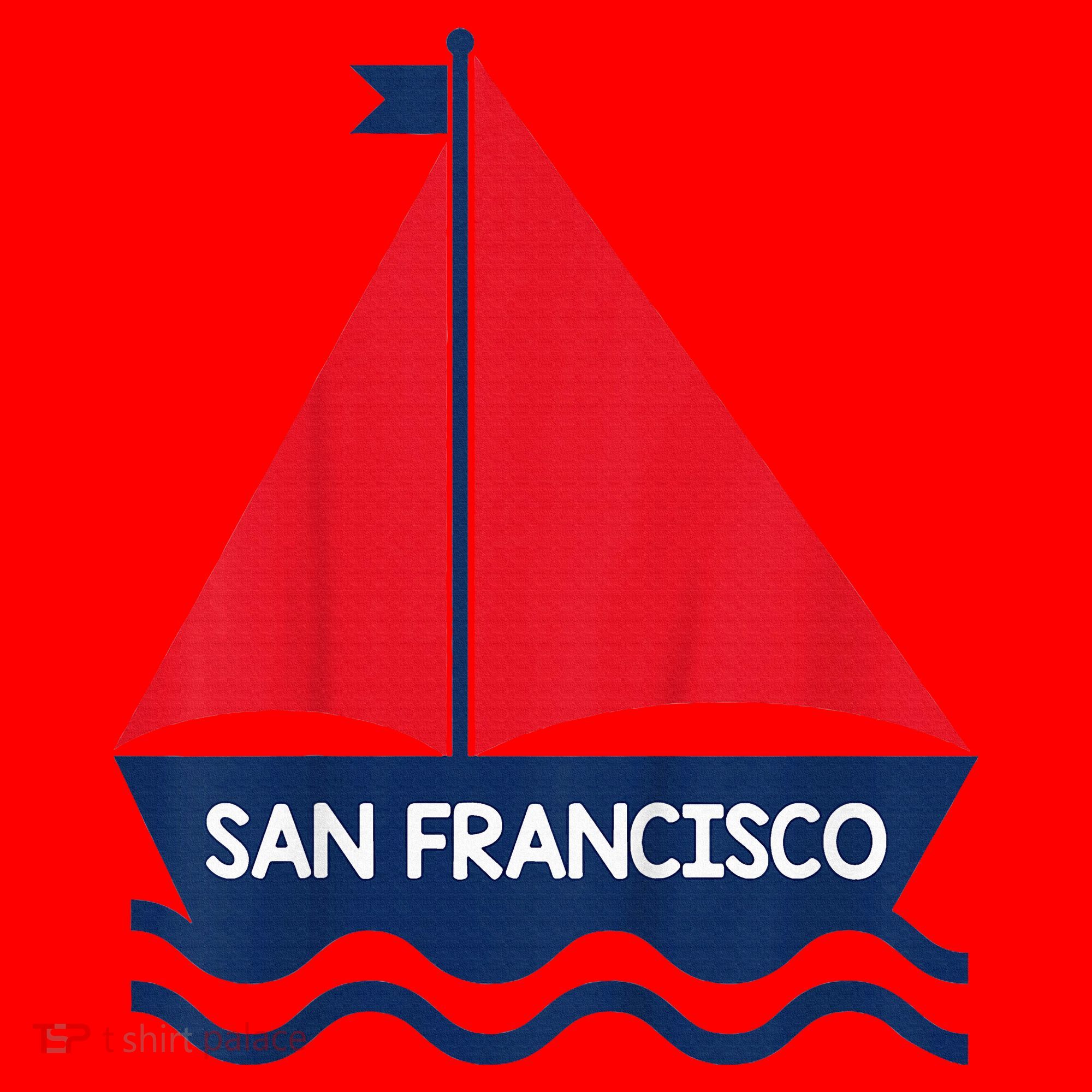 San Francisco California Sailing Boat Souvenir Santa Hat