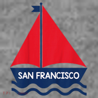 San Francisco California Sailing Boat Souvenir Toddler Hoodie thumb 2