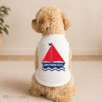 San Francisco California Sailing Boat Souvenir Doggie Tank thumb 2
