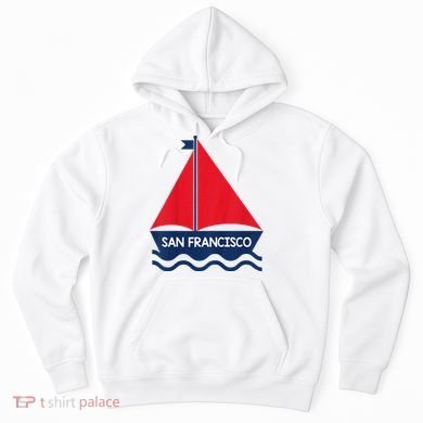 San Francisco California Sailing Boat Souvenir Hoodie