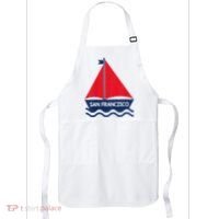 San Francisco California Sailing Boat Souvenir Apron thumb 0