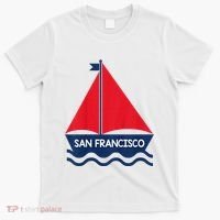 San Francisco California Sailing Boat Souvenir T-Shirt thumb 0