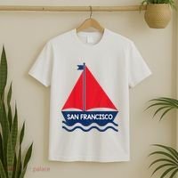 San Francisco California Sailing Boat Souvenir T-Shirt thumb 2