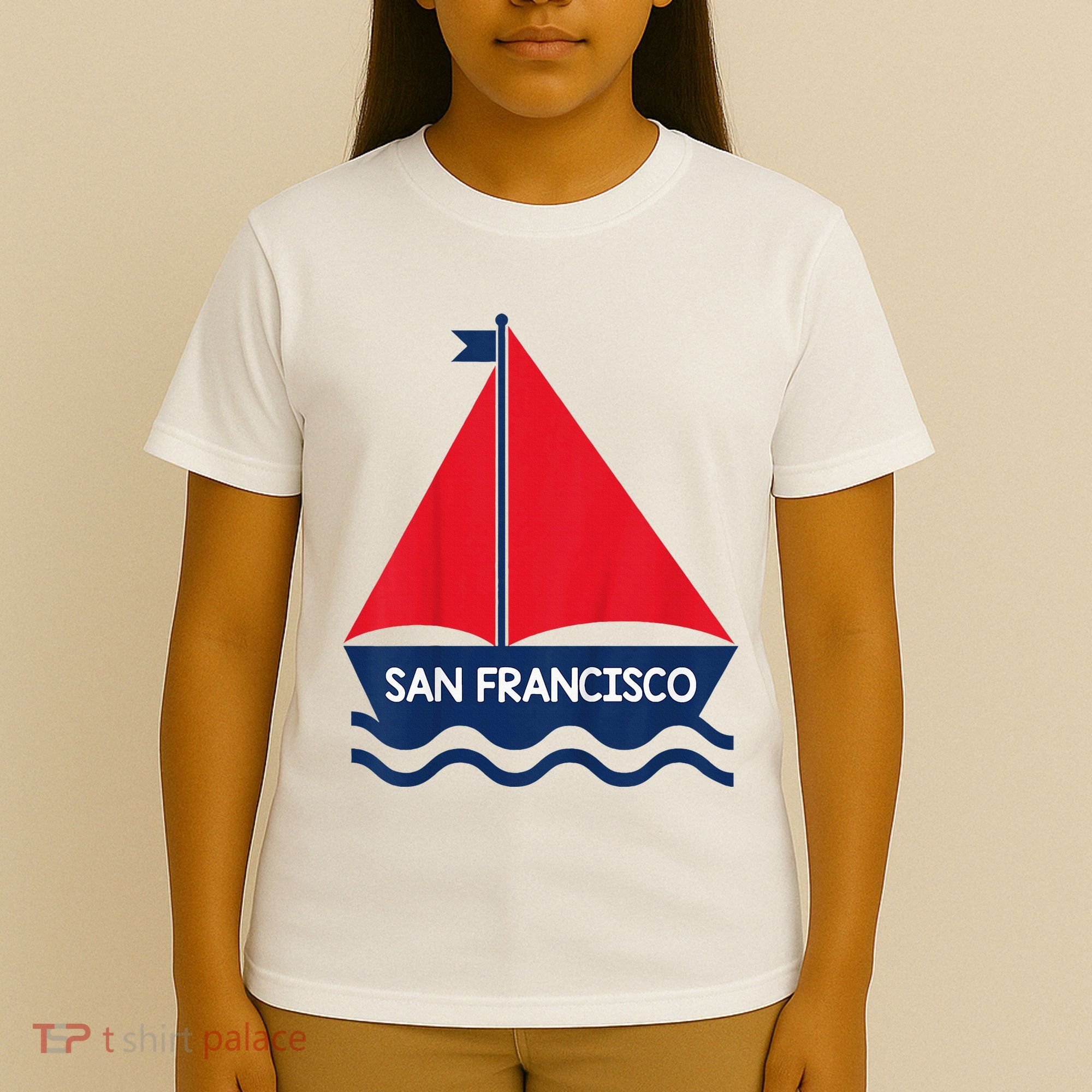 San Francisco California Sailing Boat Souvenir T-Shirt