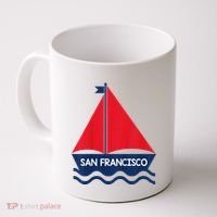 San Francisco California Sailing Boat Souvenir Coffee Mug thumb 0