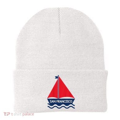San Francisco California Sailing Boat Souvenir Beanie