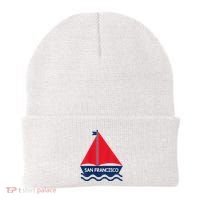 San Francisco California Sailing Boat Souvenir Beanie thumb 0