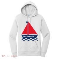 San Francisco California Sailing Boat Souvenir Women's Hoodie thumb 0