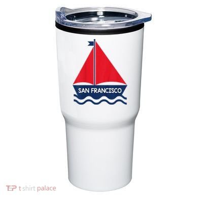 San Francisco California Sailing Boat Souvenir Tumbler