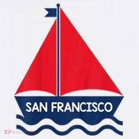 San Francisco California Sailing Boat Souvenir Mousepad thumb 1