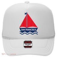 San Francisco California Sailing Boat Souvenir Hat thumb 0