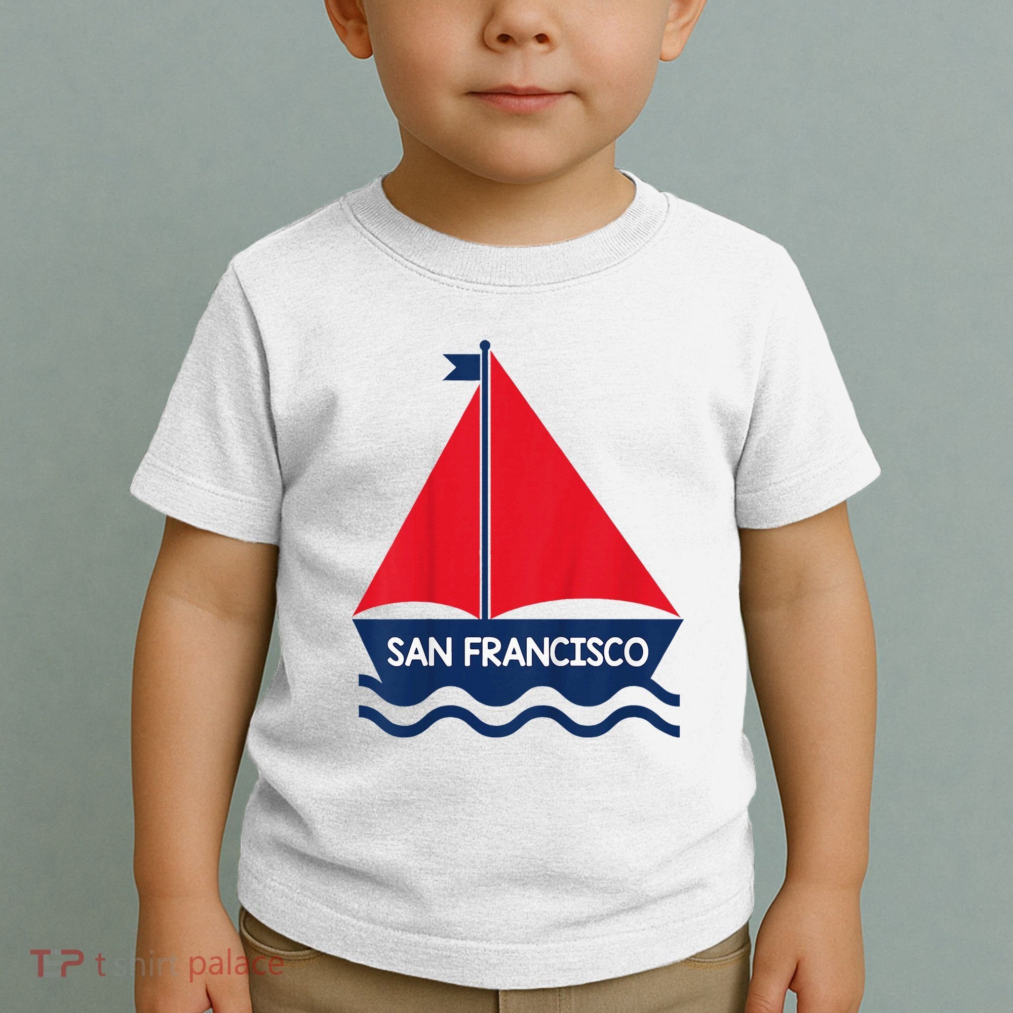 San Francisco California Sailing Boat Souvenir Toddler T-Shirt