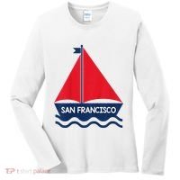 San Francisco California Sailing Boat Souvenir Women's Long Sleeve Shirt thumb 0