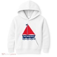 San Francisco California Sailing Boat Souvenir Kids Hoodie thumb 0