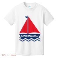 San Francisco California Sailing Boat Souvenir Kids T-Shirt thumb 0