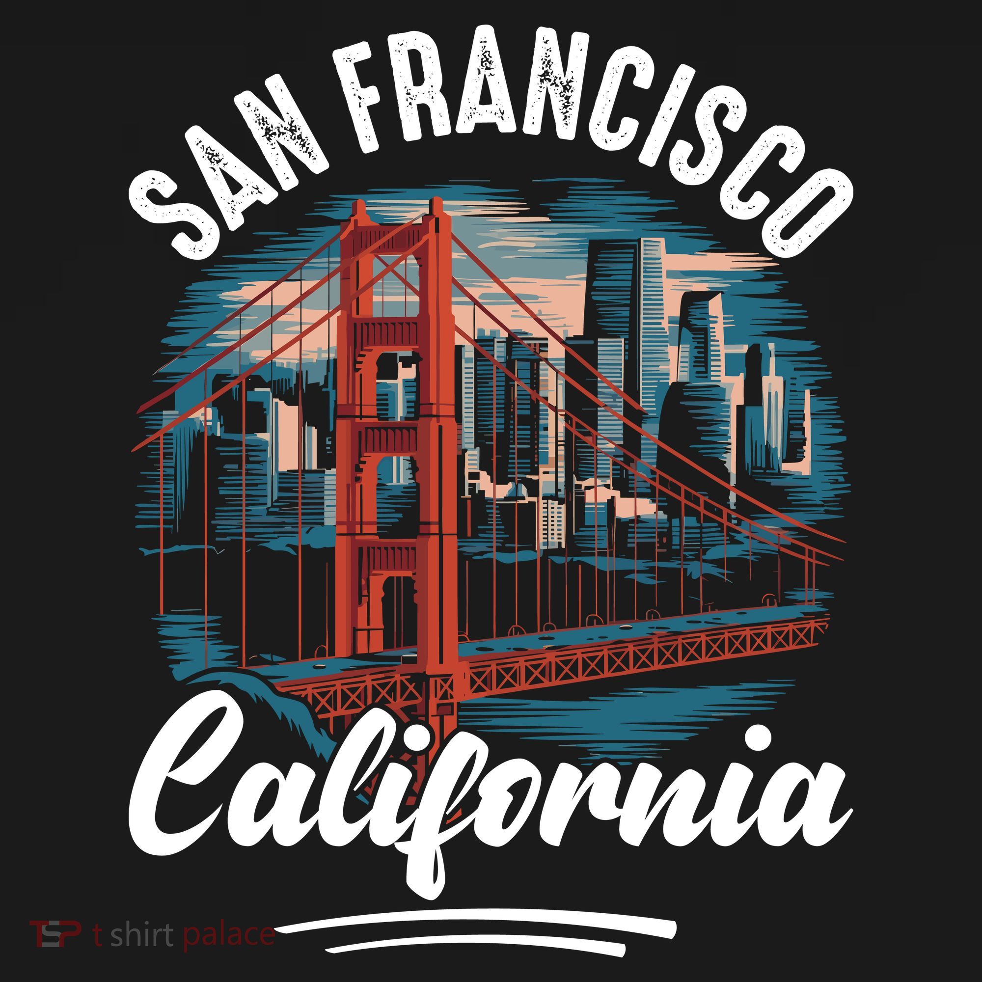 San Francisco California Souvenir Travel Gift Long Sleeve Shirt