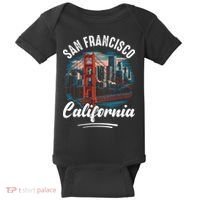 San Francisco California Souvenir Travel Gift Baby Bodysuit thumb 0