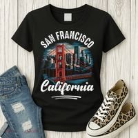 San Francisco California Souvenir Travel Gift Women's T-Shirt thumb 3