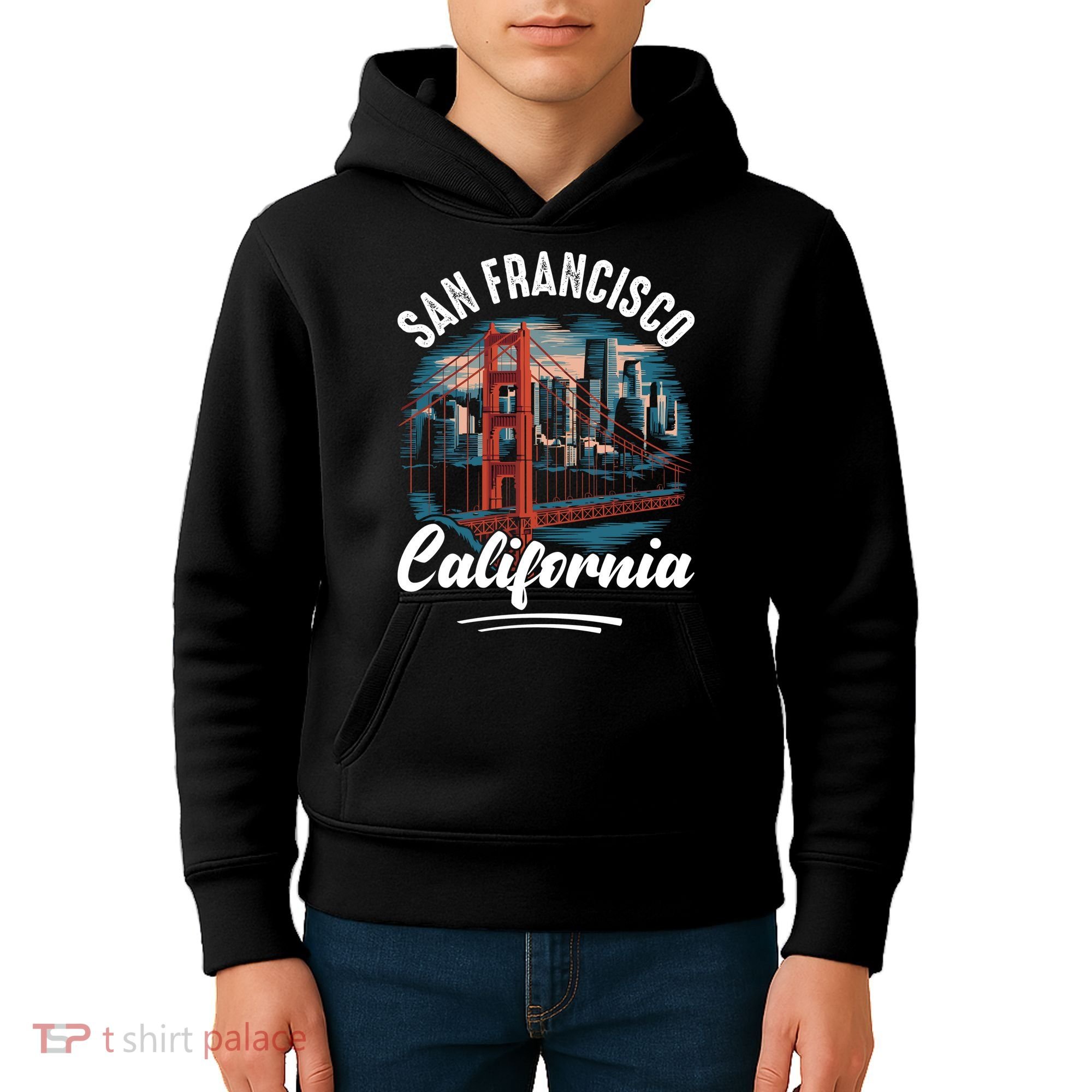 San Francisco California Souvenir Travel Gift Kids Hoodie