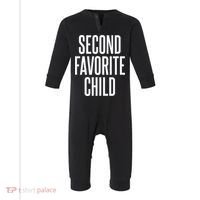 Second Favorite Child  Infant Fleece One Piece thumb 0