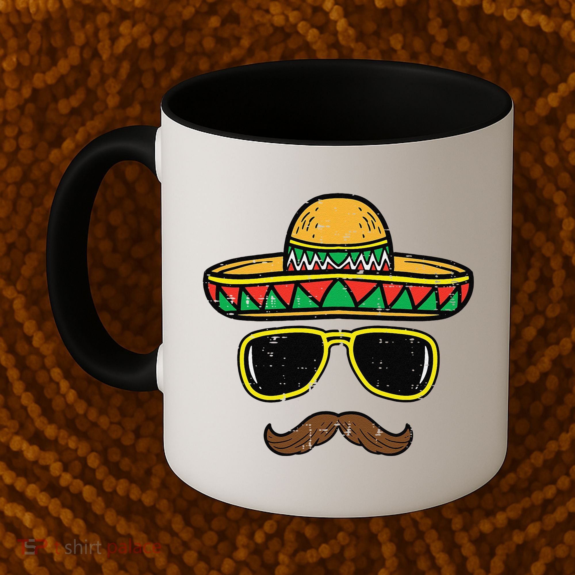 Sombrero Face Cinco De Mayo Mexican Fiesta Party Coffee Mug