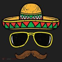 Sombrero Face Cinco De Mayo Mexican Fiesta Party Beanie thumb 2