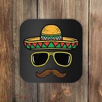 Sombrero Face Cinco De Mayo Mexican Fiesta Party Coaster thumb 0