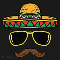 Sombrero Face Cinco De Mayo Mexican Fiesta Party Coaster thumb 2