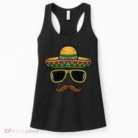 Sombrero Face Cinco De Mayo Mexican Fiesta Party Women's Tank Top thumb 0