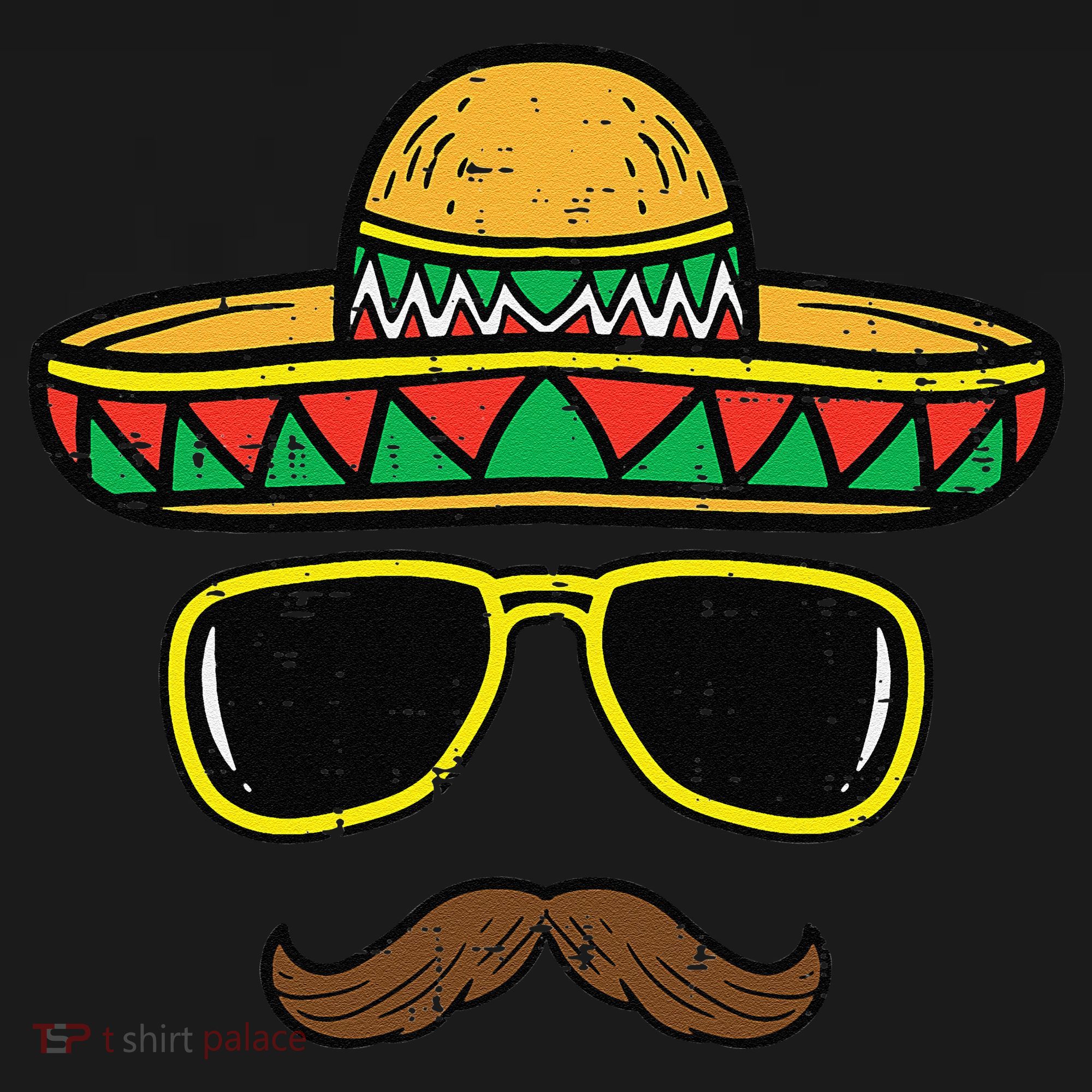 Sombrero Face Cinco De Mayo Mexican Fiesta Party Women's Tank Top