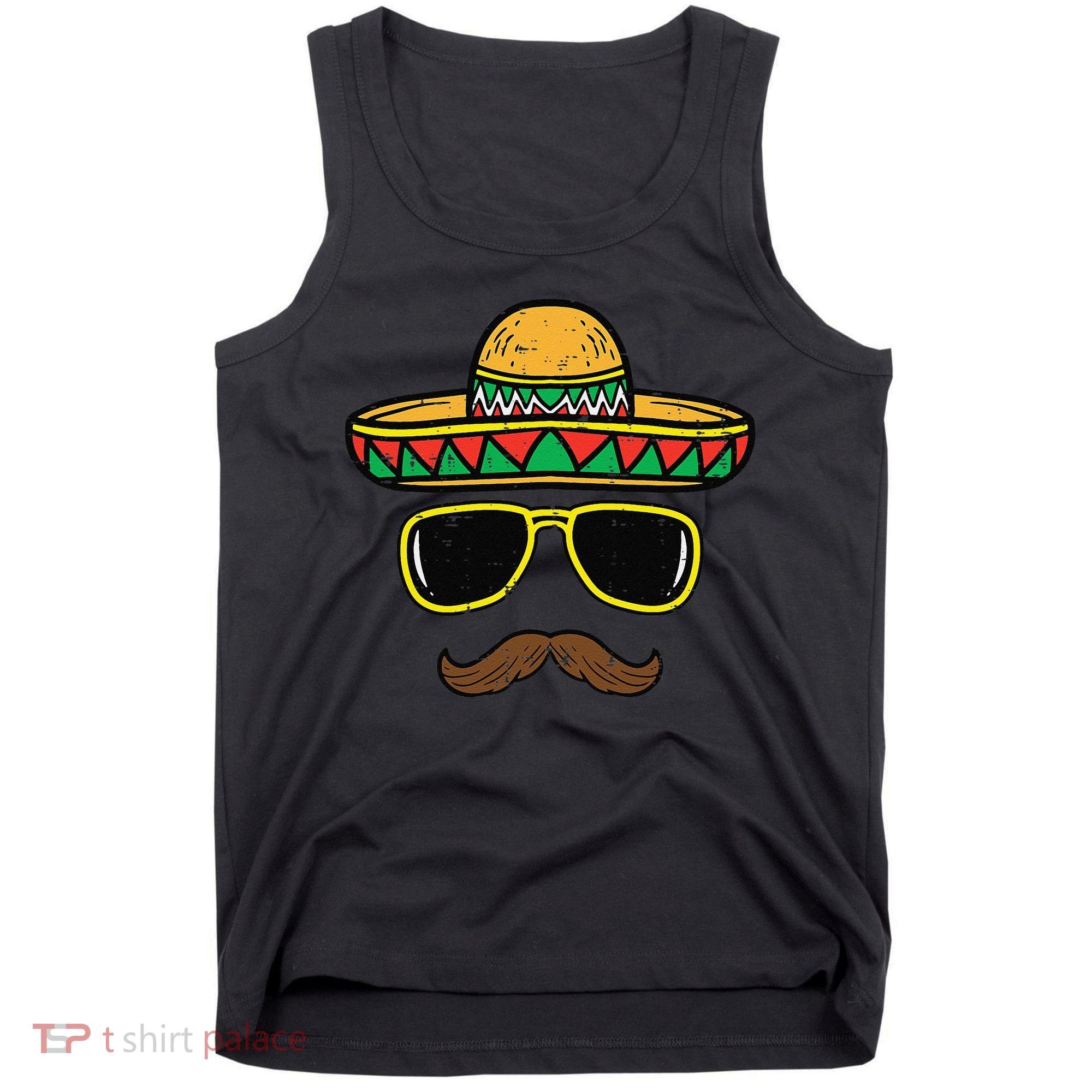Sombrero Face Cinco De Mayo Mexican Fiesta Party Tank Top