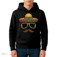 Sombrero Face Cinco De Mayo Mexican Fiesta Party Kids Hoodie thumb 4