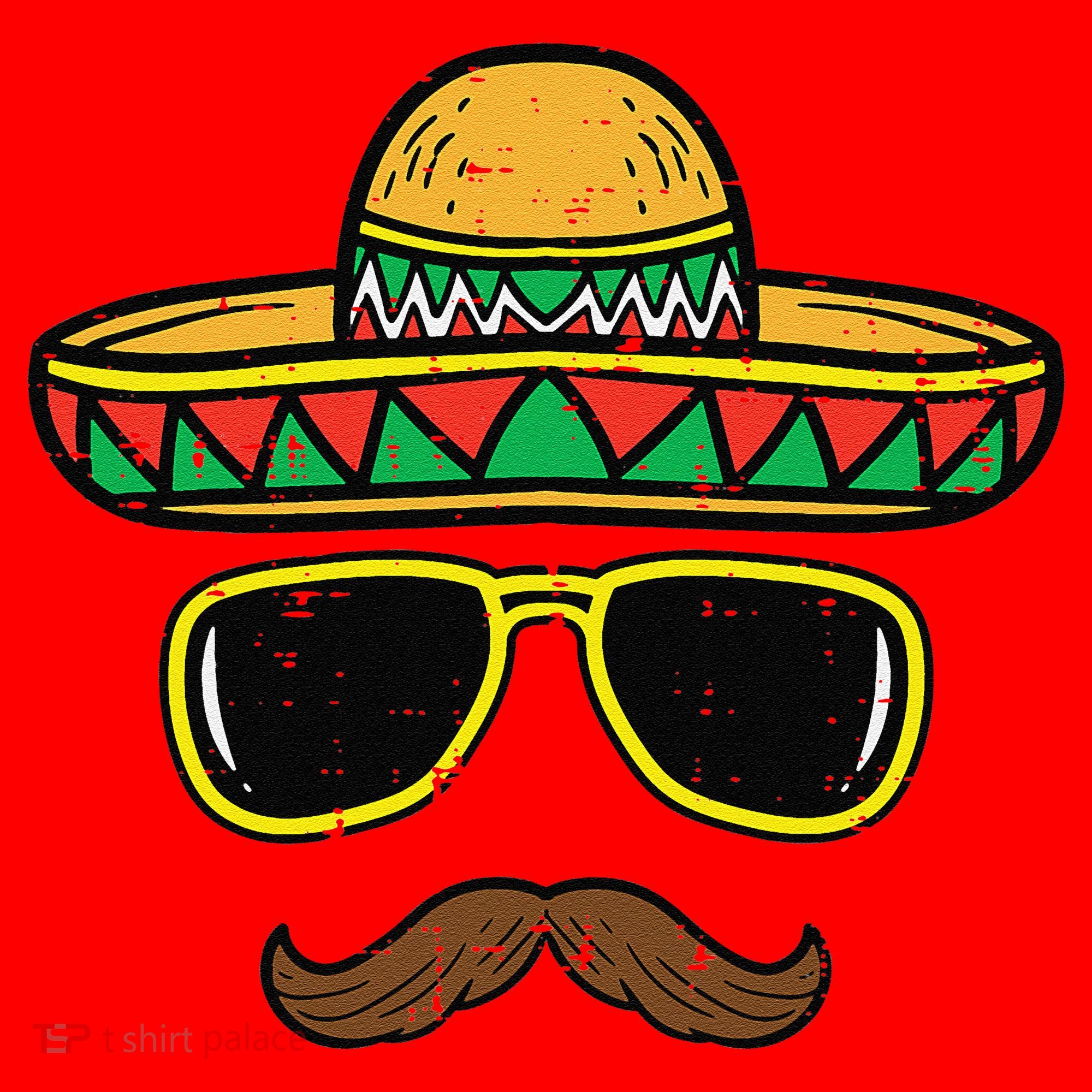 Sombrero Face Cinco De Mayo Mexican Fiesta Party Santa Hat