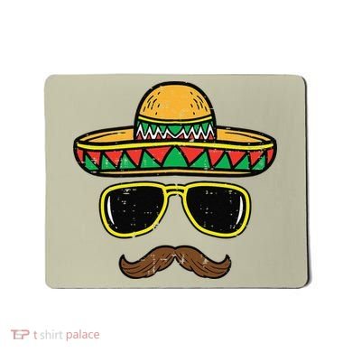 Sombrero Face Cinco De Mayo Mexican Fiesta Party Mousepad