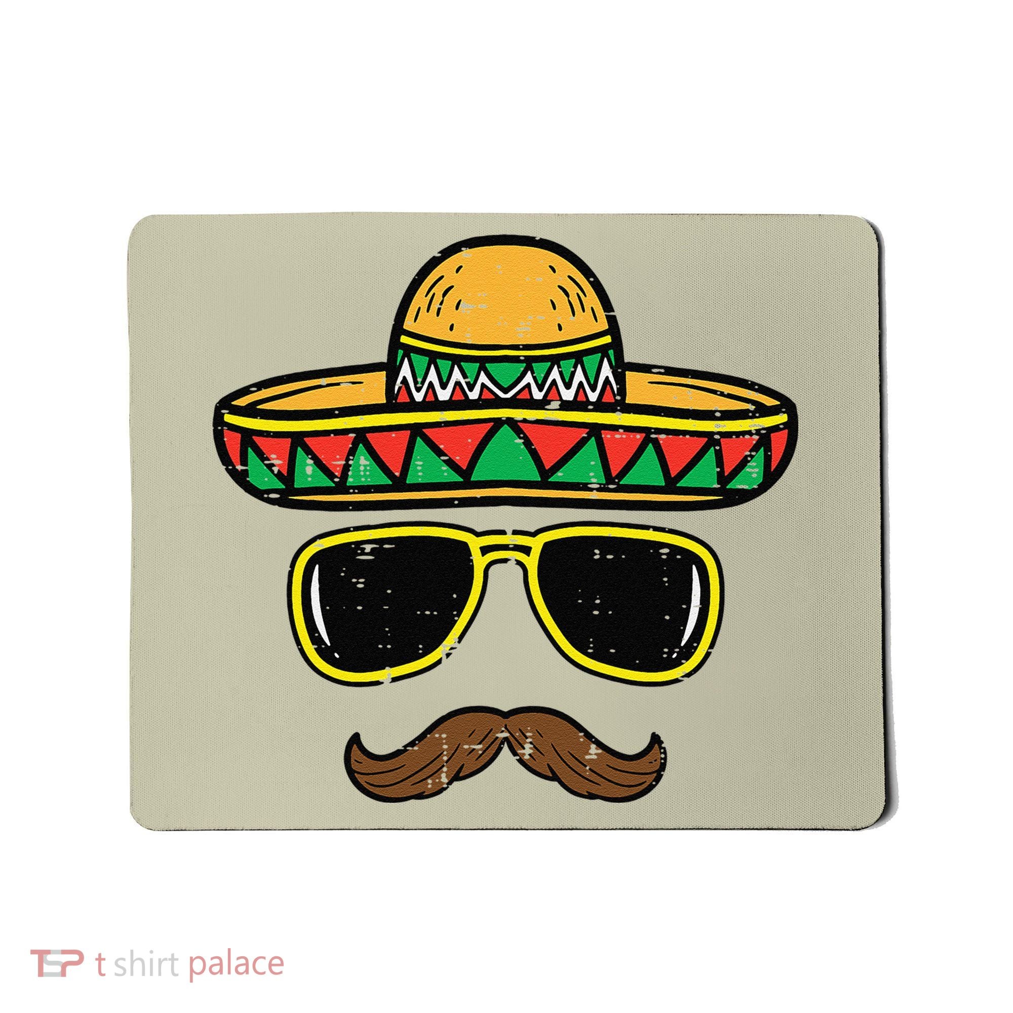Sombrero Face Cinco De Mayo Mexican Fiesta Party Mousepad