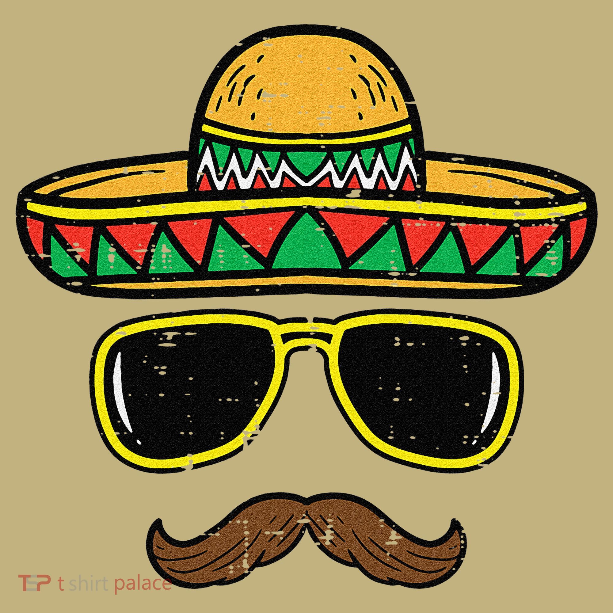 Sombrero Face Cinco De Mayo Mexican Fiesta Party Mousepad