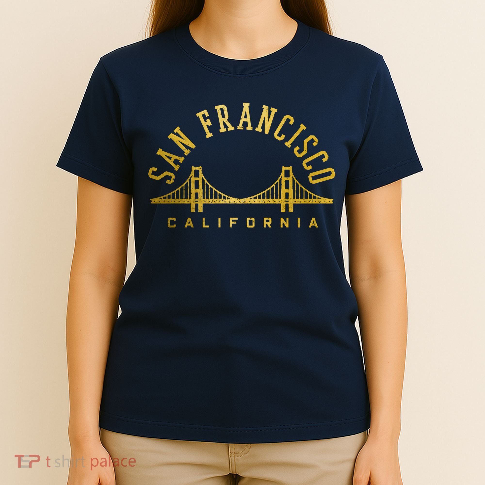 San Francisco California Golden Gate Bridge Vintage T-Shirt