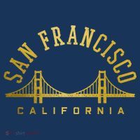 San Francisco California Golden Gate Bridge Vintage T-Shirt thumb 7
