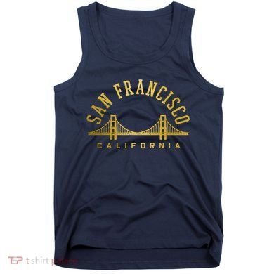 San Francisco California Golden Gate Bridge Vintage Tank Top