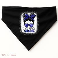 StandUp For Children Stop Child Abuse Prevention Awareness USA-Made Doggie Bandana thumb 0